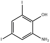 Phenol, 2-amino-4,6-diiodo- Struktur