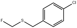 Benzene, 1-chloro-4-[[(fluoromethyl)thio]methyl]- Struktur