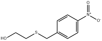 Ethanol, 2-[[(4-nitrophenyl)methyl]thio]- Struktur