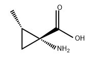 Cyclopropanecarboxylic acid, 1-amino-2-methyl-, (1R,2S)- Struktur