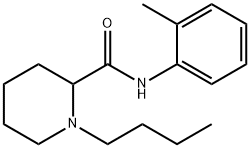 2-Piperidinecarboxamide, 1-butyl-N-(2-methylphenyl)- Struktur