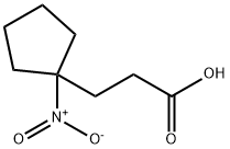 1-Nitrocyclopentanepropanoic acid Struktur