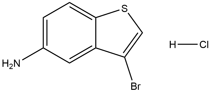 3-Bromobenzo[b]thiophen-5-amine hydrochloride Struktur