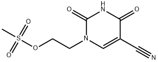 5-Pyrimidinecarbonitrile, 1,2,3,4-tetrahydro-1-[2-[(methylsulfonyl)oxy]ethyl]-2,4-dioxo-