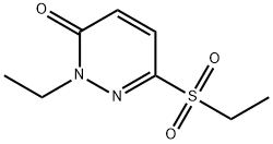 2-ETHYL-6-ETHYLSULFONYL-3(2H)-PYRIDAZINONE Struktur