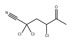 Hexanenitrile, 2,2,4-trichloro-5-oxo- Struktur