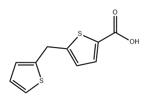 2-Thiophenecarboxylic acid, 5-(2-thienylmethyl)- Struktur