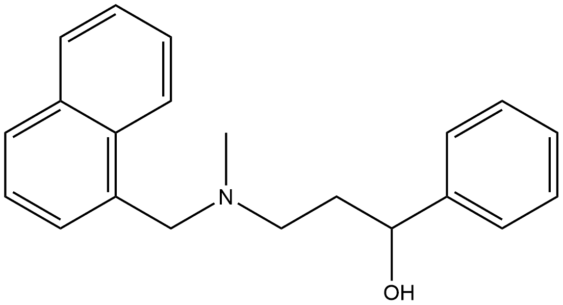 α-[2-[Methyl(1-naphthalenylmethyl)amino]ethyl]-Benzenemethanol Struktur