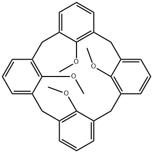 25,26,27,28-Tetramethoxypentacyclo[19.3.1.13,7.19,13.115,19]octacosa-1(25),3,5,7(28),9,11,13(27),15,17,19(26),21,23-dodecaene Struktur