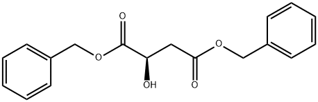 Butanedioic acid, 2-hydroxy-, 1,4-bis(phenylmethyl) ester, (2R)- Struktur