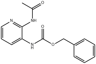 Carbamic acid, [2-(acetylamino)-3-pyridinyl]-, phenylmethyl ester (9CI)