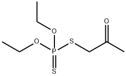 Dithiophosphoric acid O,O-diethyl S-acetonyl ester Struktur