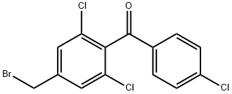 Methanone, [4-(bromomethyl)-2,6-dichlorophenyl](4-chlorophenyl)- Struktur