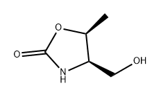 2-Oxazolidinone, 4-(hydroxymethyl)-5-methyl-, cis- (9CI) Struktur