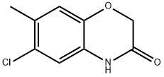 6-Chloro-7-methyl-2H-benzo[b][1,4]oxazin-3(4H)-one Struktur