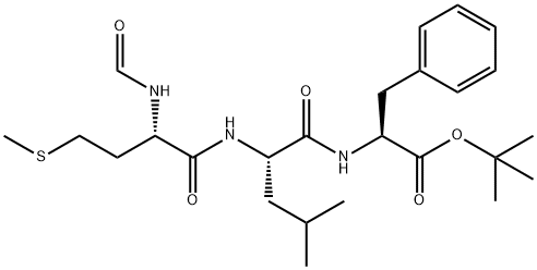 N-formylmethionyl-leucyl-phenylalanyl tert-butyl ester Struktur