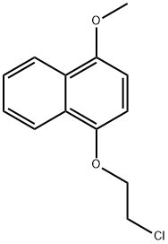 Naphthalene, 1-(2-chloroethoxy)-4-methoxy- Struktur