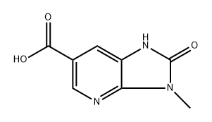 3-methyl-2-oxo-1H,2H,3H-imidazo[4,5-b]pyridine-6-carboxylic acid Struktur