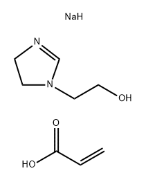 2-Propenoic acid, reaction products with 4,5-dihydro-2-norcoco alkyl-1H-imidazole-1-ethanol, sodium salts Struktur