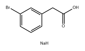 Benzeneacetic acid, 3-bromo-, sodium salt (1:1) Struktur