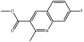 methyl 7-fluoro-2-methylquinoline-3-carboxylate Struktur