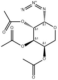 2,3,4-Tri-O-acetyl-1-O-azido-1-deoxy-b-D-arabinopyranoside Struktur