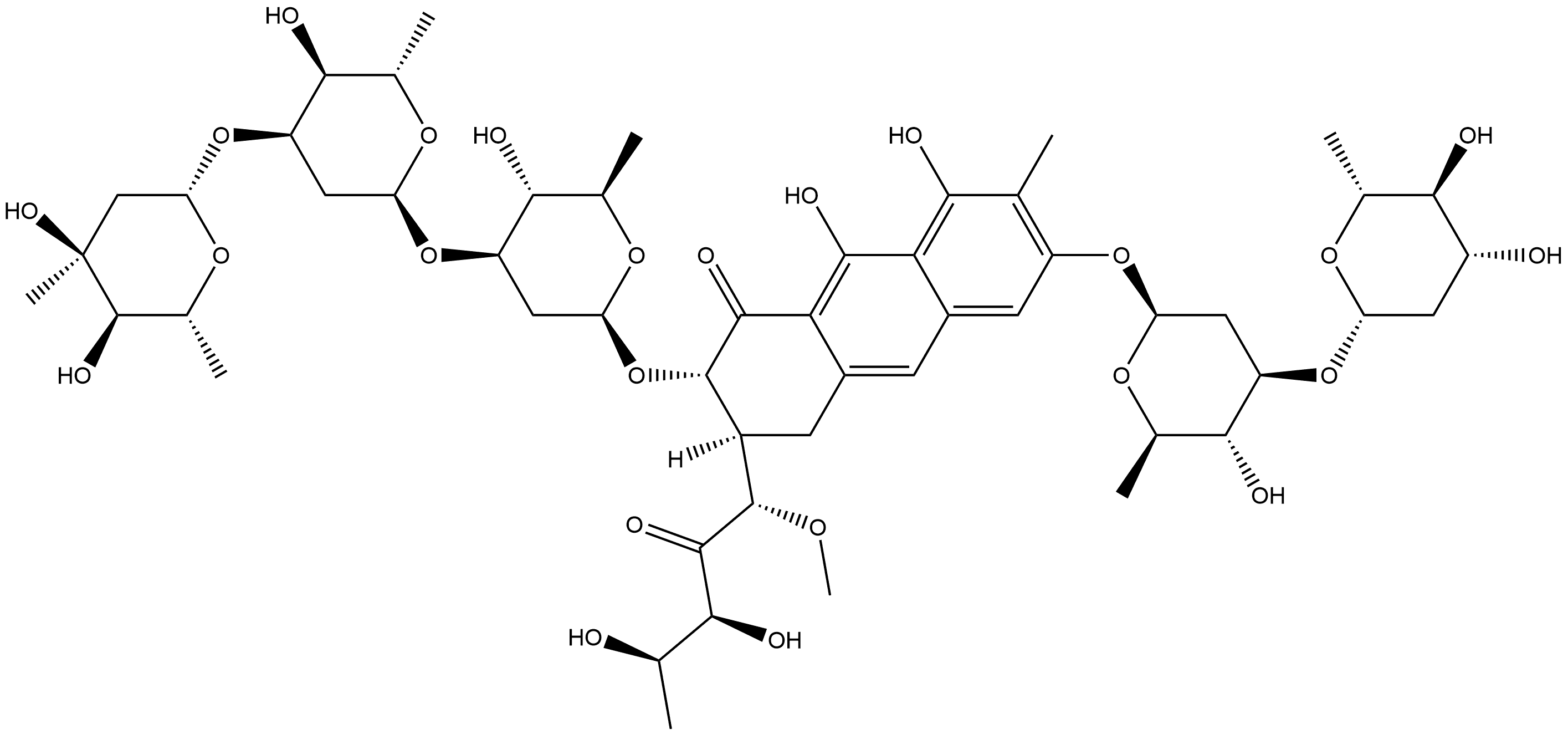 Mithramycin Impurity 8 Struktur