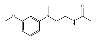 Acetamide, N-[2-[(3-methoxyphenyl)methylamino]ethyl]- Struktur