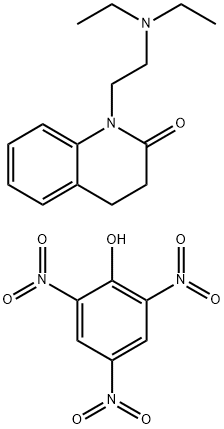 2(1H)-Quinolinone, 1-[2-(diethylamino)ethyl]-3,4-dihydro-, compd. with 2,4,6-trinitrophenol (1:1) Struktur