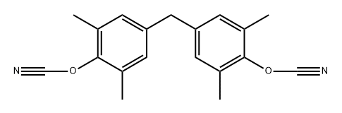 4,4''-Methylenebis-(3,5-dimethylphenyl)-dicyanate homopolymer Struktur