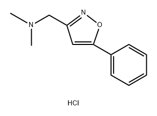 3-Isoxazolemethanamine,N,N-dimethyl-5-phenyl-, hydrochloride (1:1) Struktur