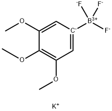 Borate(1-), trifluoro(3,4,5-trimethoxyphenyl)-, potassium (1:1), (T-4)- Struktur