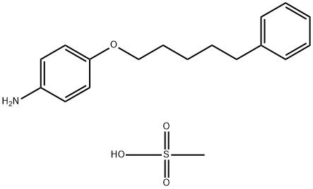 Benzenamine, 4-[(5-phenylpentyl)oxy]-, methanesulfonate (1:1) Struktur