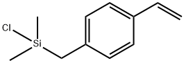 1-[(Chlorodimethylsilyl)methyl]-4-ethenylbenzene Struktur