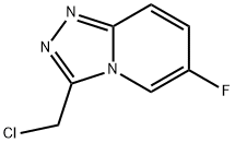 3-(chloromethyl)-6-fluoro-[1,2,4]triazolo[4,3-a]pyridine Struktur