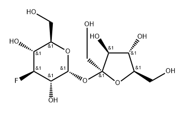 3-deoxy-3-fluorosucrose Struktur