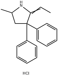 EMDP HCl (2-Ethyl-5-methyl-3,3-diphenylpyrroline) Struktur