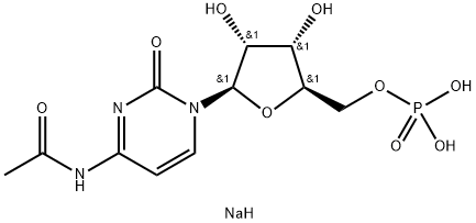 5'-Cytidylic acid, N-acetyl-, disodium salt (9CI) Struktur