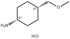 Cyclohexanamine, 4-(methoxymethyl)-, hydrochloride (1:1), cis- Struktur