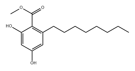 Methyl 2,4-dihydroxy-6-octylbenzoate Structure