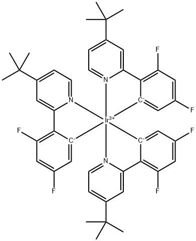 Ir[dF(t-Bu)-ppy]3 Struktur