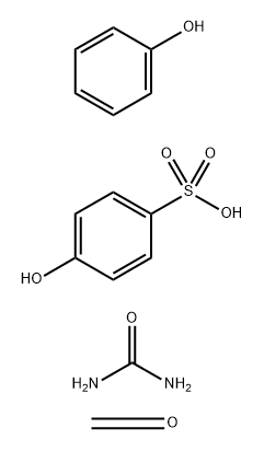 Benzenesulfonic acid, 4-hydroxy-, polymer with formaldehyde, phenol and urea Struktur