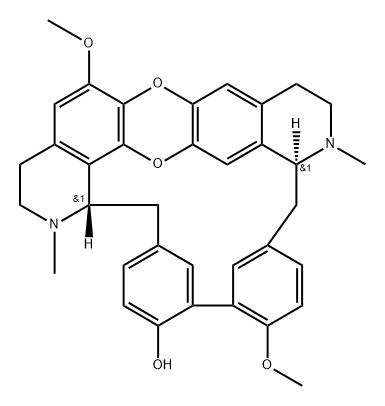 (1'α)-6',7-Didemethoxy-12-O-demethyl-6',7-oxy-12'-O-methylrodiasine Struktur