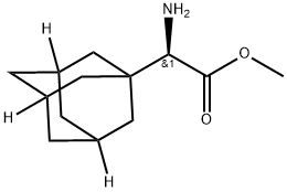 Tricyclo[3.3.1.13,7]decane-1-acetic acid, α-amino-, methyl ester, (R)- (9CI) Struktur