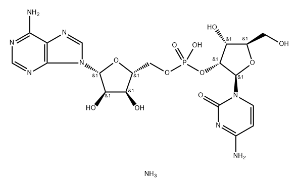 CYTIDYLYL-(2'-5')ADENOSINE AMMONIUM Struktur