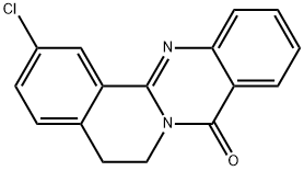 2-chloro-5,6-dihydro-8H-isoquinolino[1,2-b]quinazolin-8-one Struktur