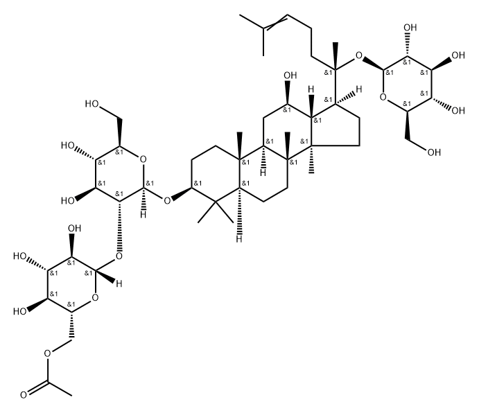 Pseudoginsenoside RC1 Struktur