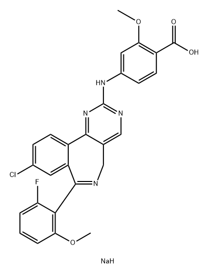 Alisertib sodium salt Struktur