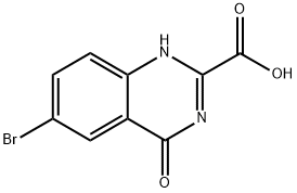 6-bromo-4-oxo-3,4-dihydroquinazoline-2-carboxylic acid Struktur