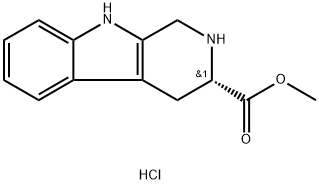 1H-Pyrido[3,4-b]indole-3-carboxylic acid, 2,3,4,9-tetrahydro-, methyl ester, hydrochloride (1:), (3S)- Struktur